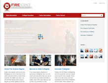 Tablet Screenshot of fire-science-schools.com
